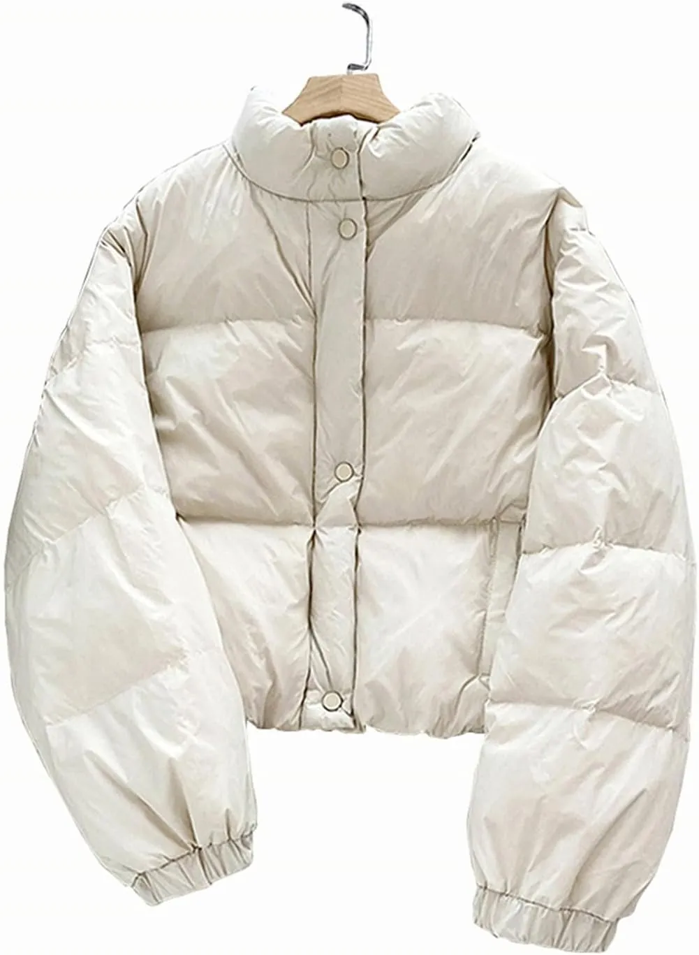 Loose Women's Parka Jackets Thicken Warm Winter Cold Coat Puffy Stand Collar Cotton Padded Jacket