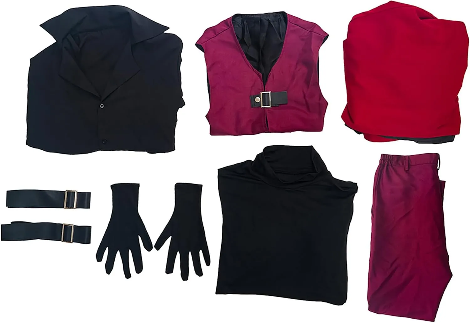 Men Dante Costume Devil Cosplay Red Trench Coat Jacket Vest Gloves Outfit for Hallwoeen