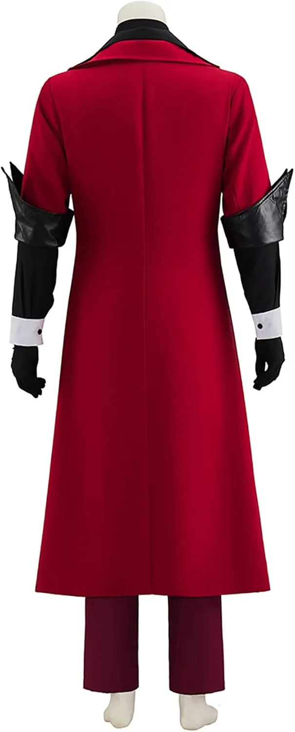 Men Dante Costume Devil Cosplay Red Trench Coat Jacket Vest Gloves Outfit for Hallwoeen