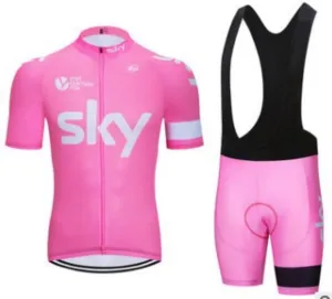 Men's Cycling Jersey Set Bicycle Short Sleeve Set Quick-Dry Breathable Shirt with 4D Cushion Shorts Padded