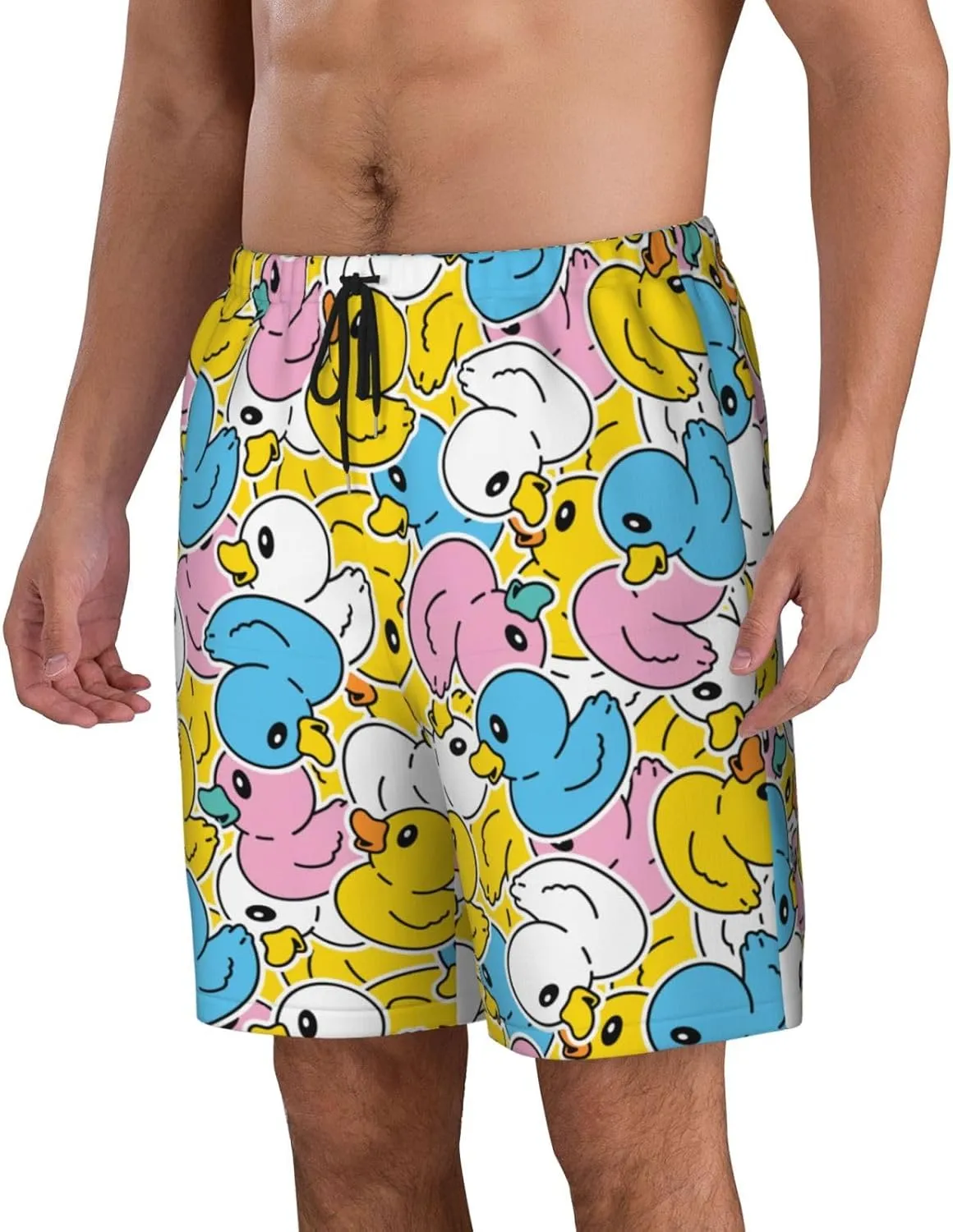 Mens Swim Trunks Quick Dry Swim Shorts with Mesh Lining Breathable Men's Beach Pants Swimwear Bathing Suits