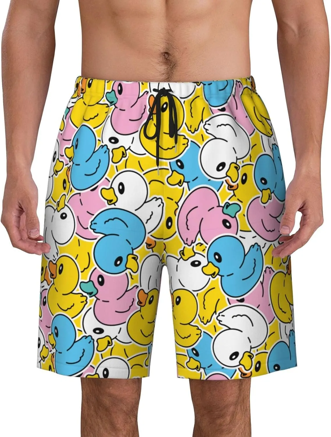 Mens Swim Trunks Quick Dry Swim Shorts with Mesh Lining Breathable Men's Beach Pants Swimwear Bathing Suits