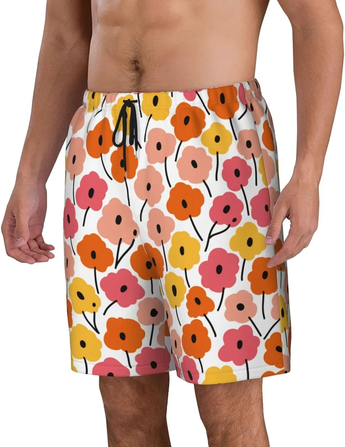 Mens Swim Trunks Quick Dry Swim Shorts with Mesh Lining Breathable Men's Beach Pants Swimwear Bathing Suits