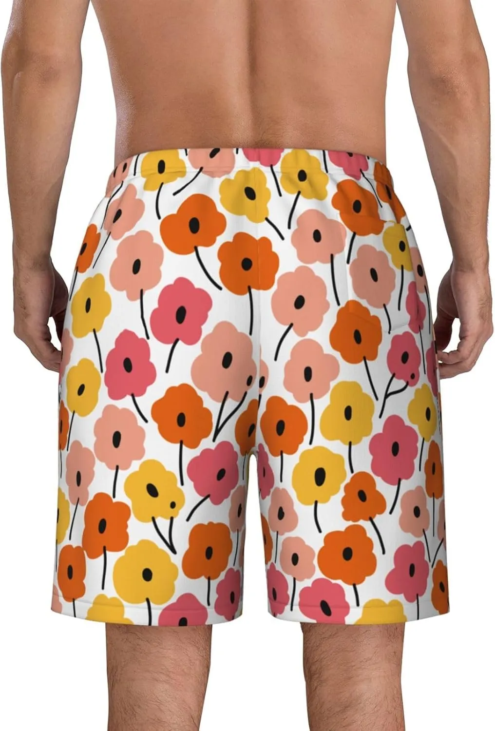 Mens Swim Trunks Quick Dry Swim Shorts with Mesh Lining Breathable Men's Beach Pants Swimwear Bathing Suits