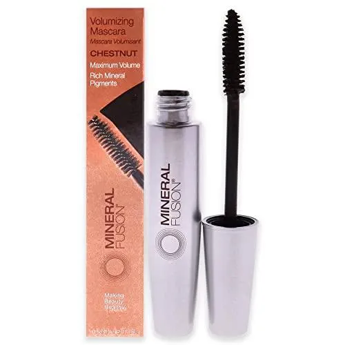 Mineral Fusion Volumizing Mascara Packaging May Vary, Chestnut, 0.57 Fl Oz