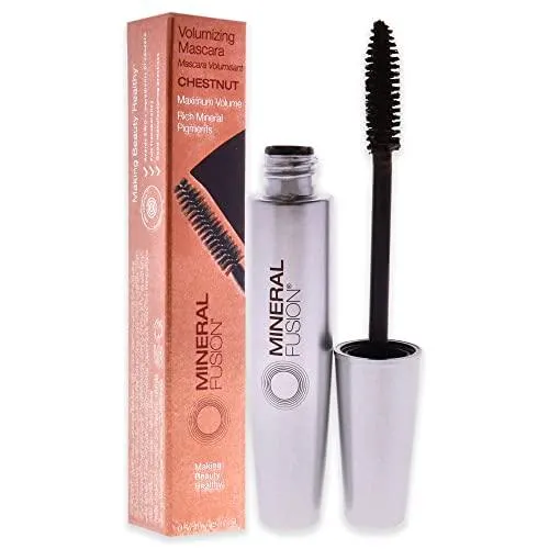 Mineral Fusion Volumizing Mascara Packaging May Vary, Chestnut, 0.57 Fl Oz