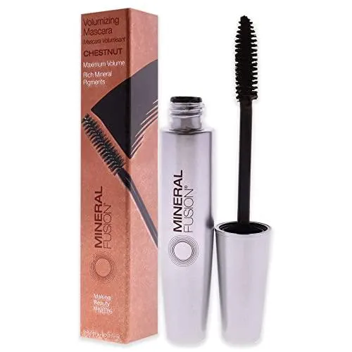 Mineral Fusion Volumizing Mascara Packaging May Vary, Chestnut, 0.57 Fl Oz