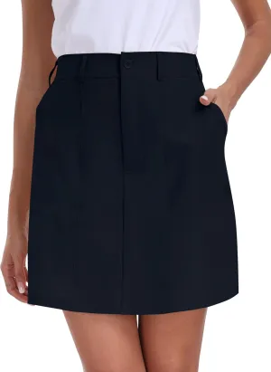 MoFiz Womens Golf Skirt Lightweight Breathable Athletic Skorts Skirts for Women with Pockets Waterproof Stretch Casual Skort