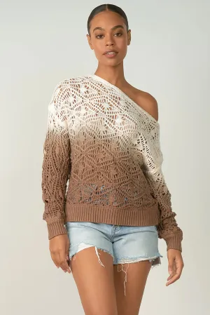 Mushroom Ombre Sweater