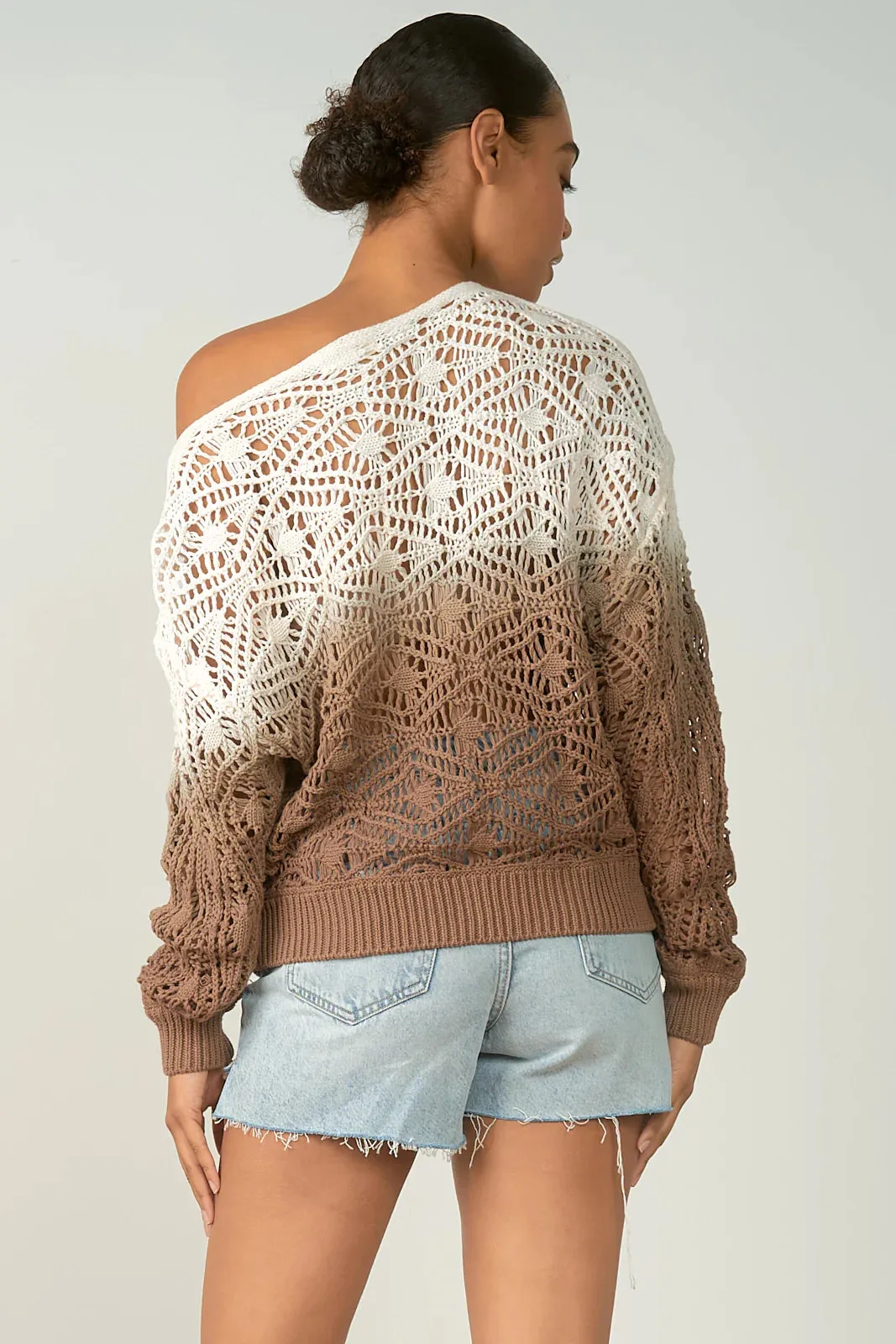 Mushroom Ombre Sweater