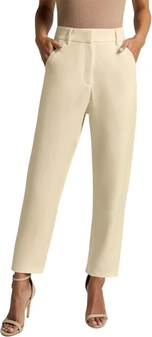 NIMIN Women High Waisted Dress Work Ankle Pants Long/Regular/Short Office Business Casual Trousers with Pockets 2025