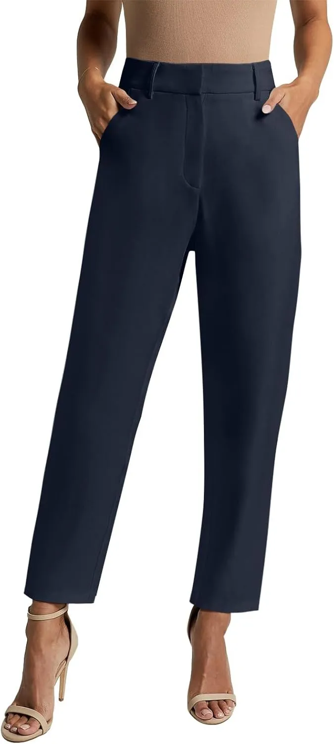 NIMIN Women High Waisted Dress Work Ankle Pants Long/Regular/Short Office Business Casual Trousers with Pockets 2025