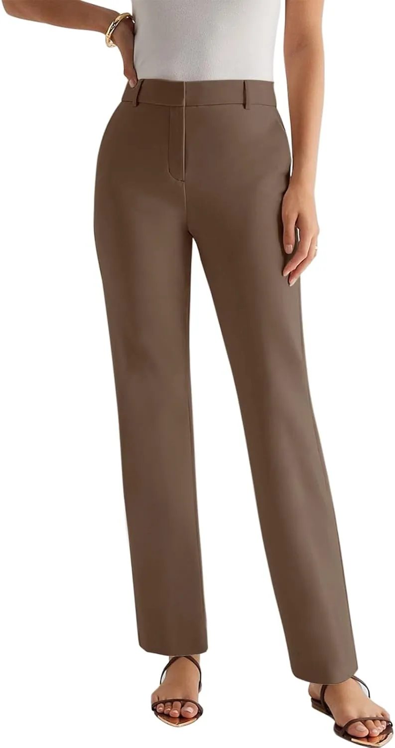 NIMIN Women High Waisted Dress Work Ankle Pants Long/Regular/Short Office Business Casual Trousers with Pockets 2025
