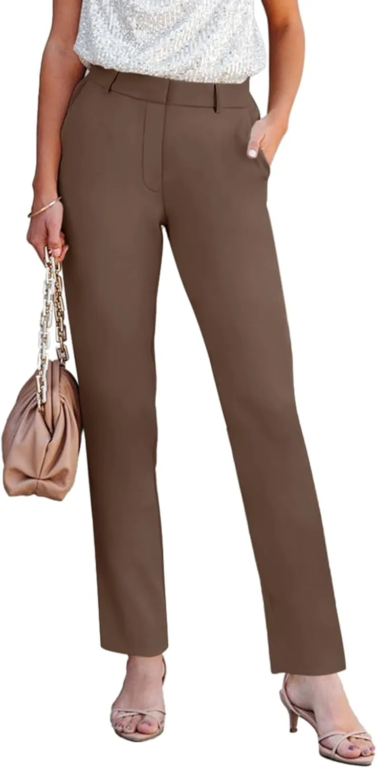 NIMIN Women High Waisted Dress Work Ankle Pants Long/Regular/Short Office Business Casual Trousers with Pockets 2025