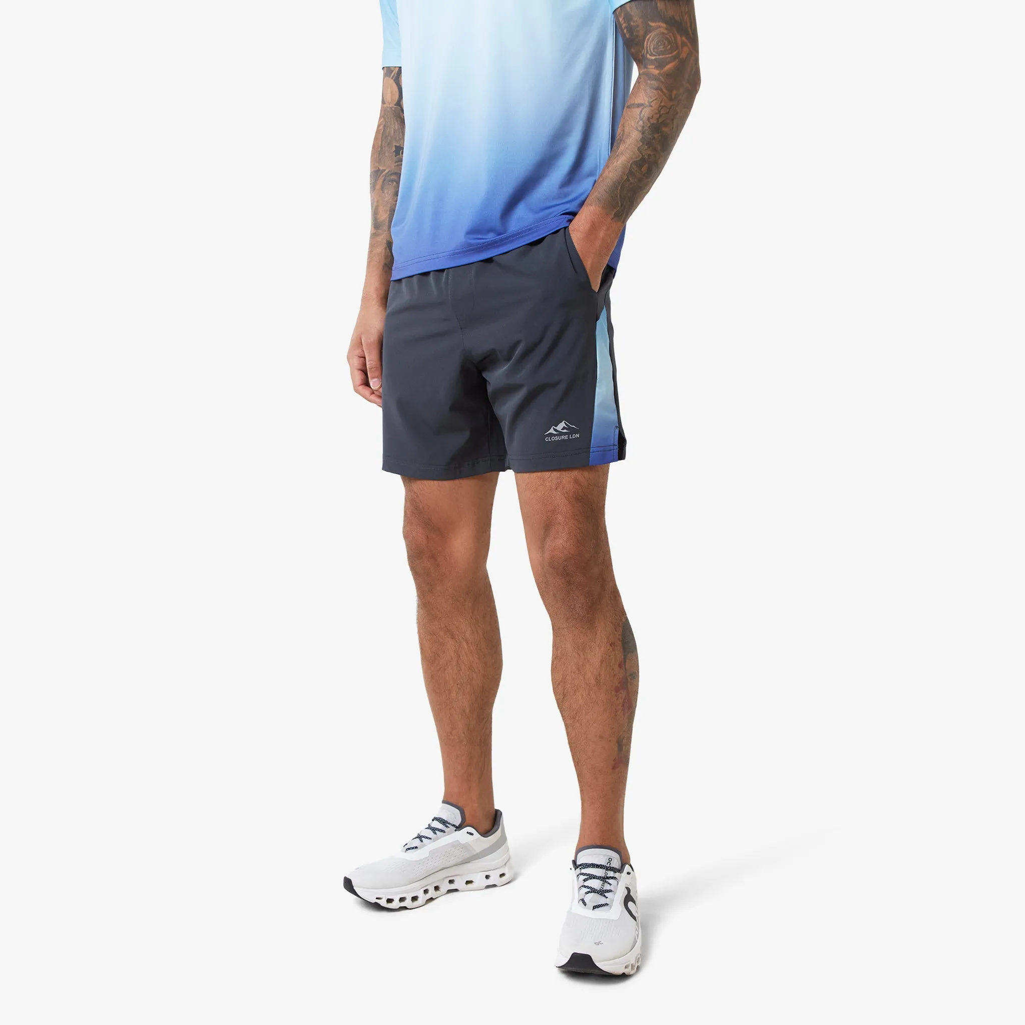 Ombre Print Training T-Shirt | Blue