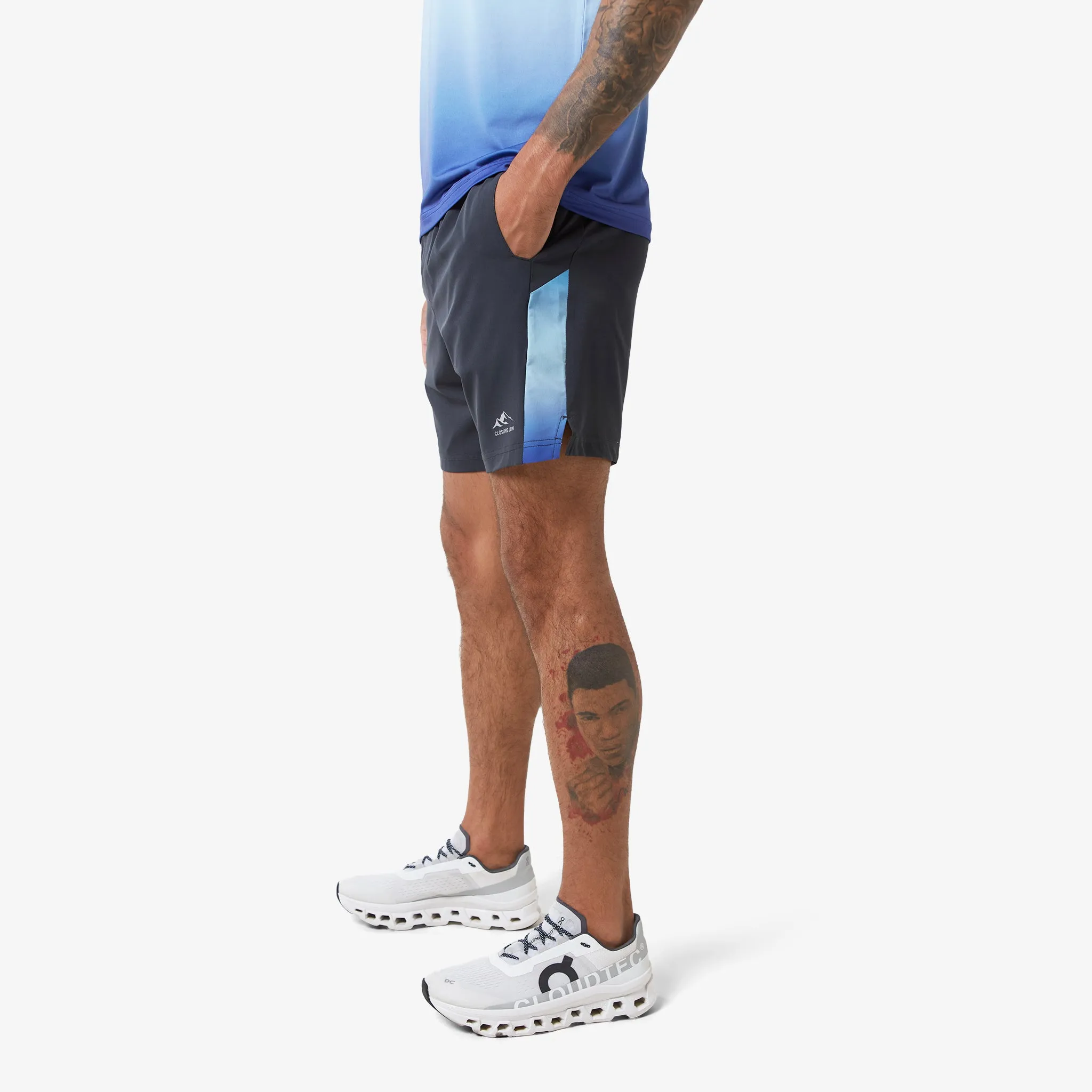 Ombre Print Training T-Shirt | Blue