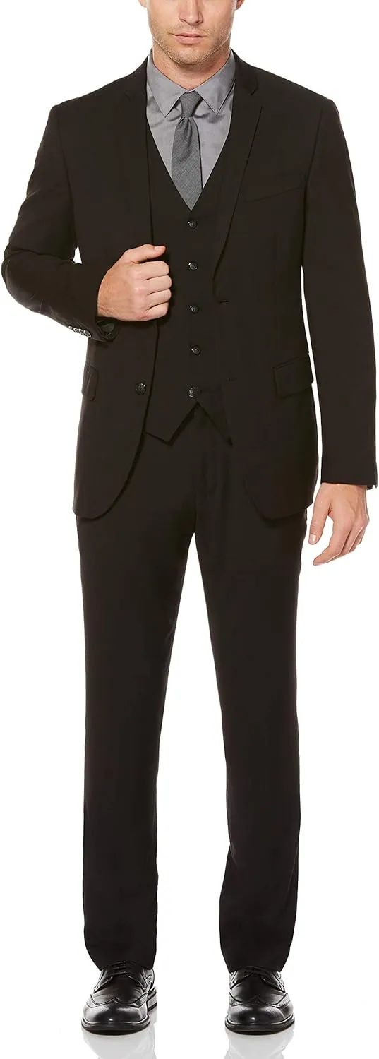 Perry Ellis Men's Slim Fit Solid Stretch Jacket