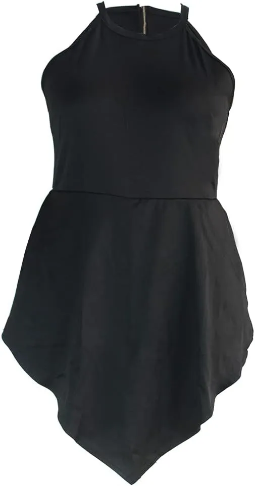 Plus Size Shorts Rompers for Womens Casual Summer Sexy Clubwear Halter Tank Top Sleeveless Jumpsuits Dressy Elegant