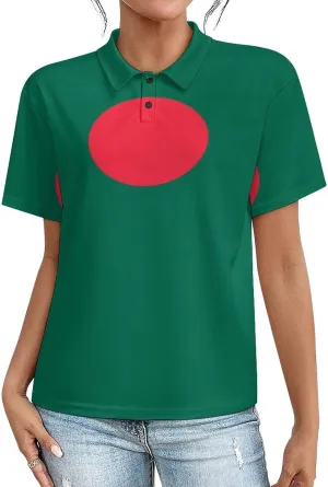 Polo Athletic Shirts for Women Button Down Short Sleeve Tops Quick Dry Resistant Moisture Wicking Golf Polo