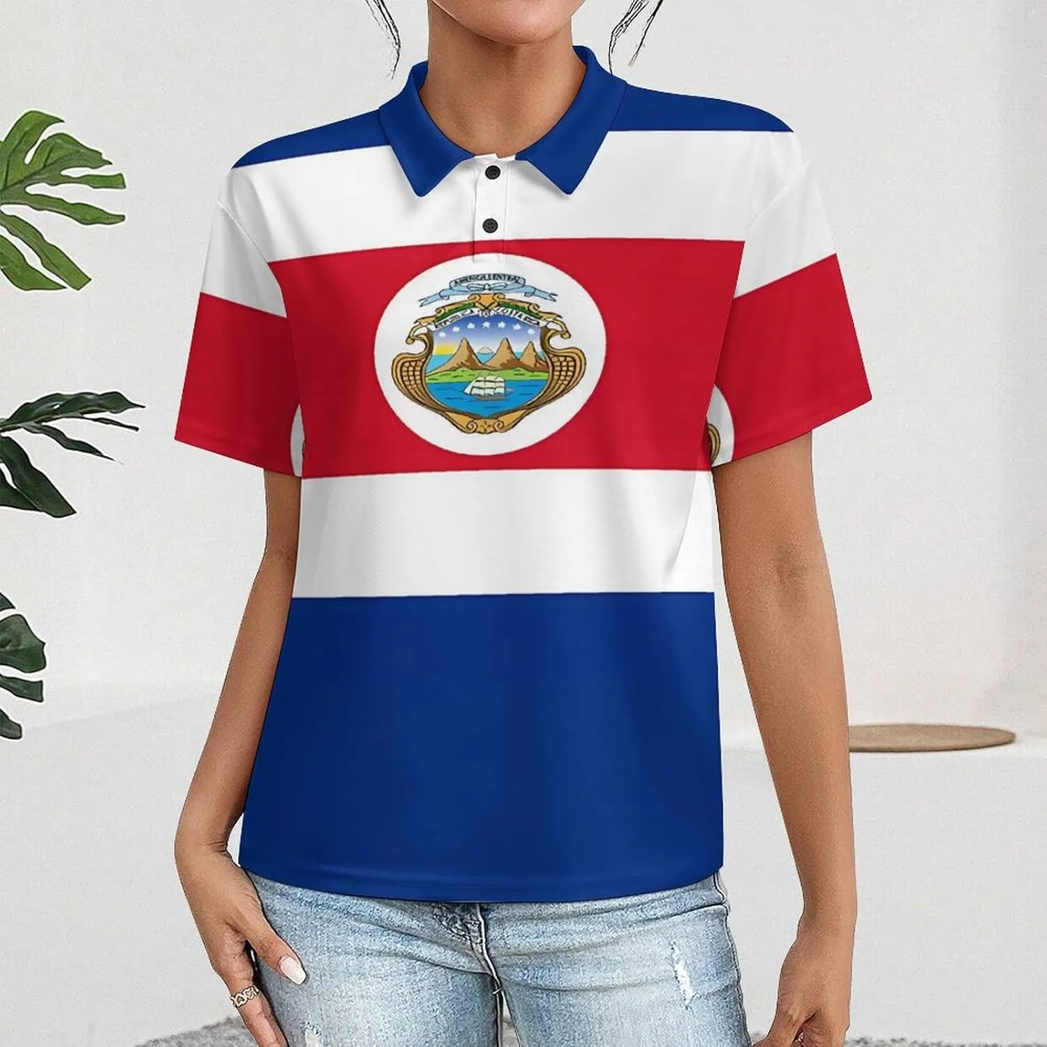 Polo Athletic Shirts for Women Button Down Short Sleeve Tops Quick Dry Resistant Moisture Wicking Golf Polo