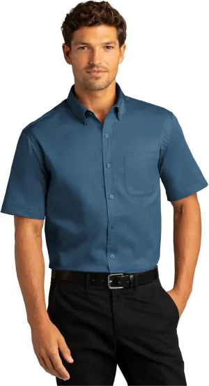 Port Authority Men's Short Sleeve SuperPro React Twill Button-Down Shirt