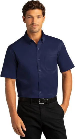Port Authority Men's Short Sleeve SuperPro React Twill Button-Down Shirt