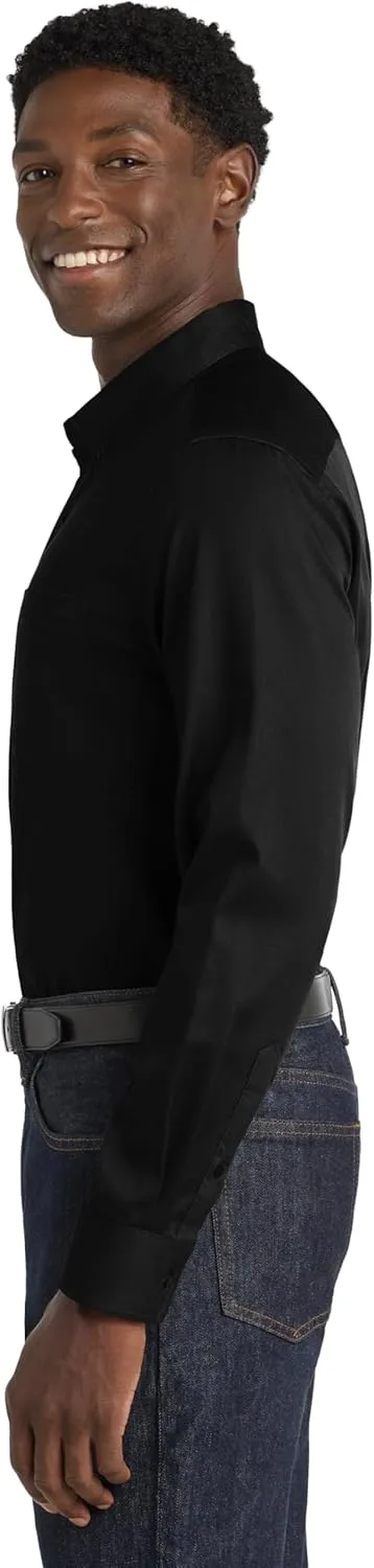 Port Authority Men's SuperPro React Twill Long Sleeve Button-Down Shirt