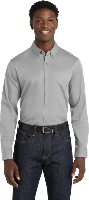 Port Authority Men's SuperPro React Twill Long Sleeve Button-Down Shirt