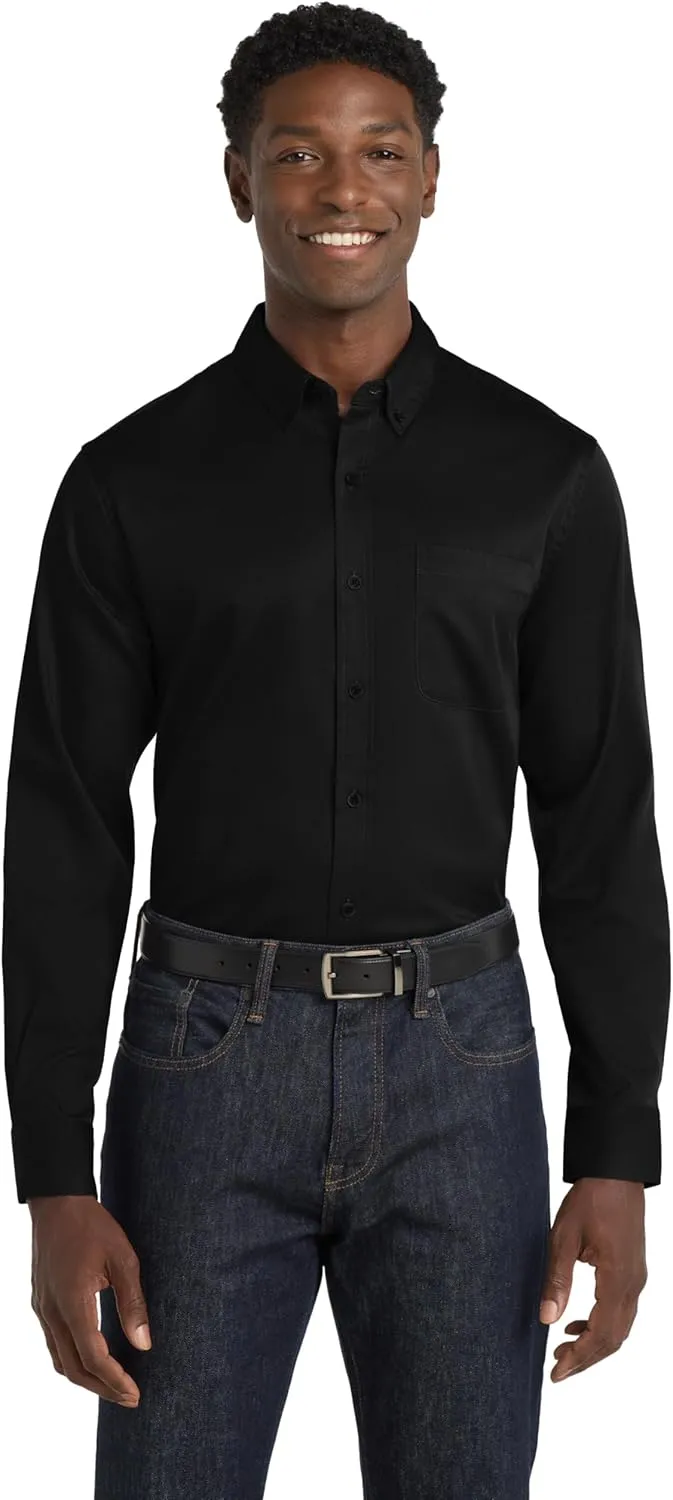 Port Authority Men's SuperPro React Twill Long Sleeve Button-Down Shirt