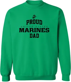 Proud Marines DAD Crewneck Sweatshirt