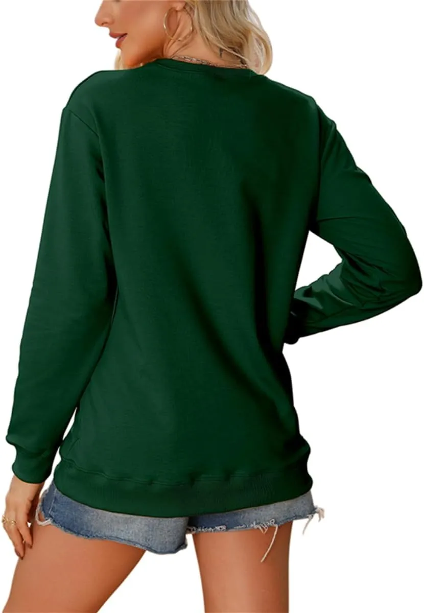 Reading Book Sweatshirt Women Let's Read Graphic Long Sleeve Shirts Crewneck Teacher Library Bookish Pullover Tops