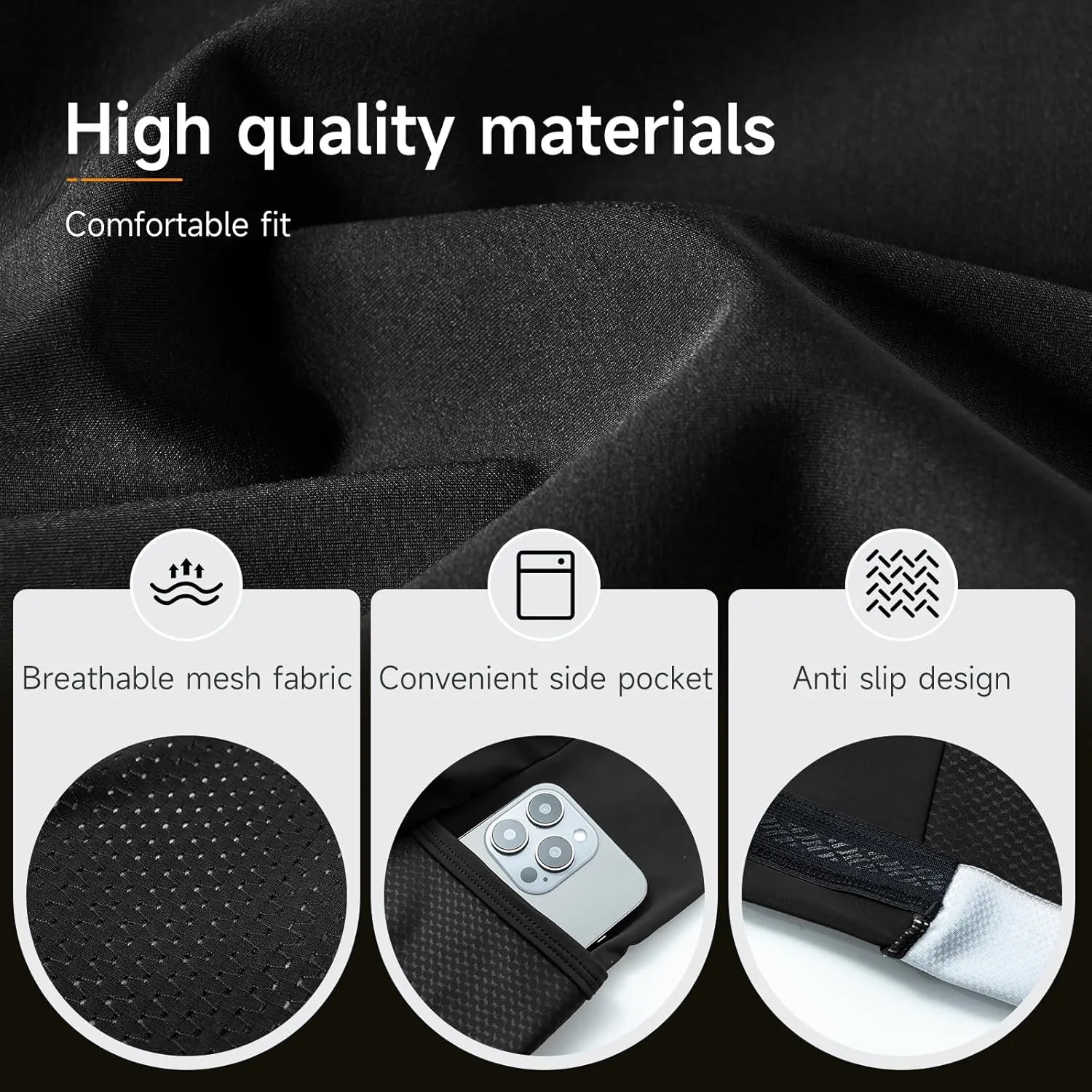 Santic Men's Cycling Bib Shorts 4D Padded Breathable Road Bike Cycling Bibs Biking Bicycle Gel Long Travel