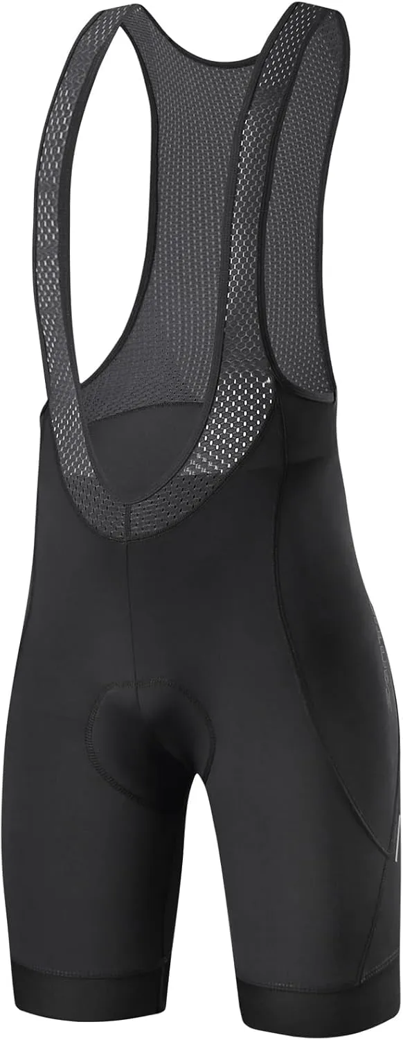 Santic Men's Cycling Bib Shorts 4D Padded Breathable Road Bike Cycling Bibs Biking Bicycle Gel Long Travel