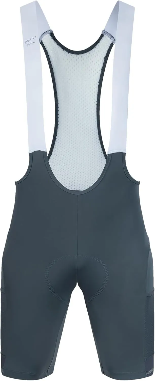 Santic Men's Cycling Bib Shorts 4D Padded Breathable Road Bike Cycling Bibs Biking Bicycle Gel Long Travel