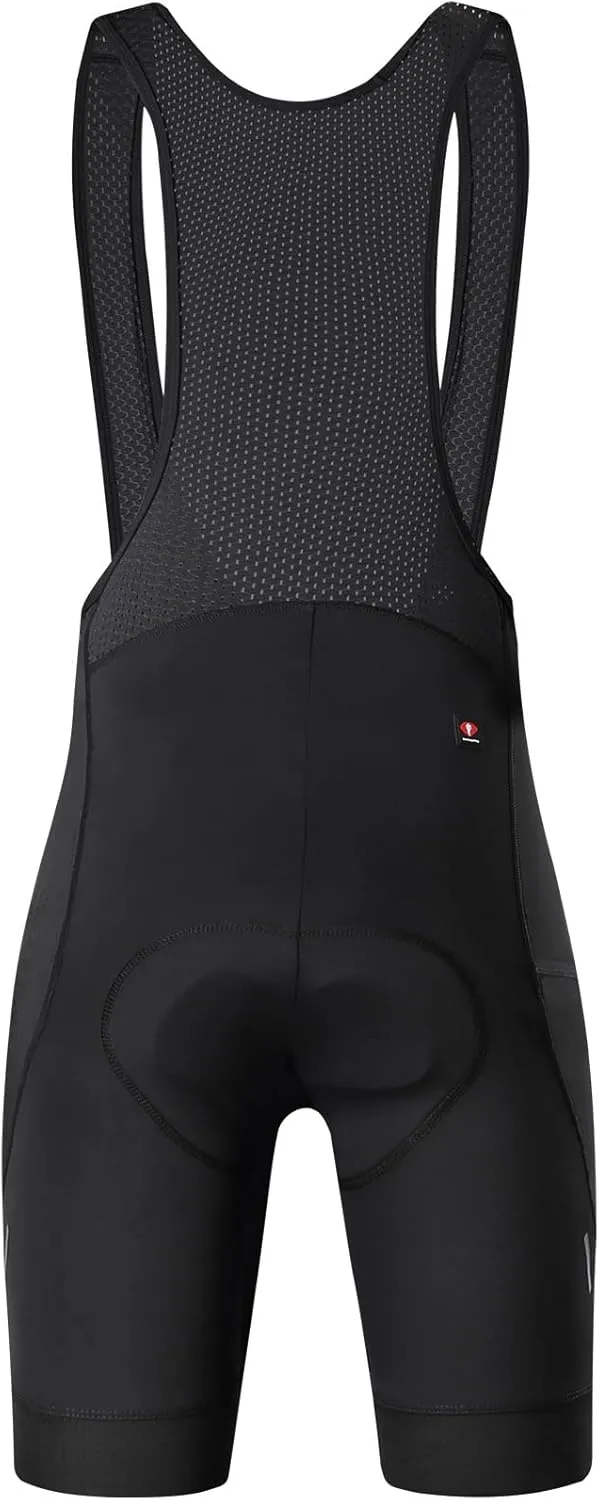 Santic Men's Cycling Bib Shorts 4D Padded Breathable Road Bike Cycling Bibs Biking Bicycle Gel Long Travel
