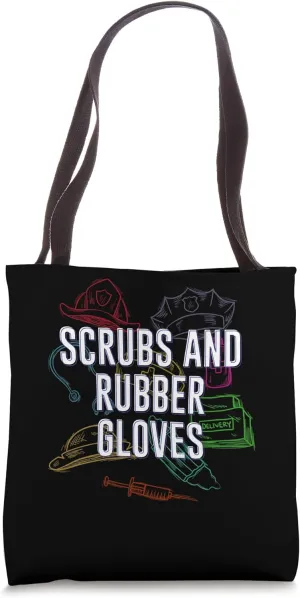 Scrubs and Rubber Gloves Medical Staff Doctor Tote Bag