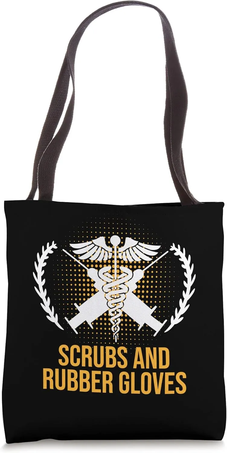 Scrubs and Rubber Gloves Medical Staff Doctor Tote Bag