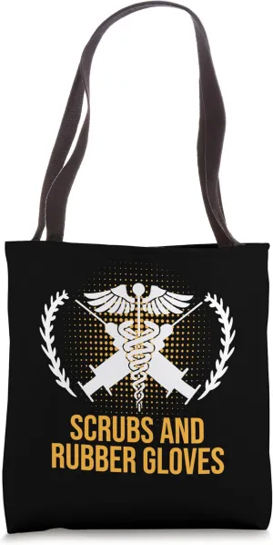 Scrubs and Rubber Gloves Medical Staff Doctor Tote Bag