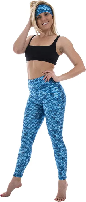 Sea Legs Sun Protective Leggings with 60  UPF Protection - for Yoga Surfing Swim Diving Snorkeling Water Sports