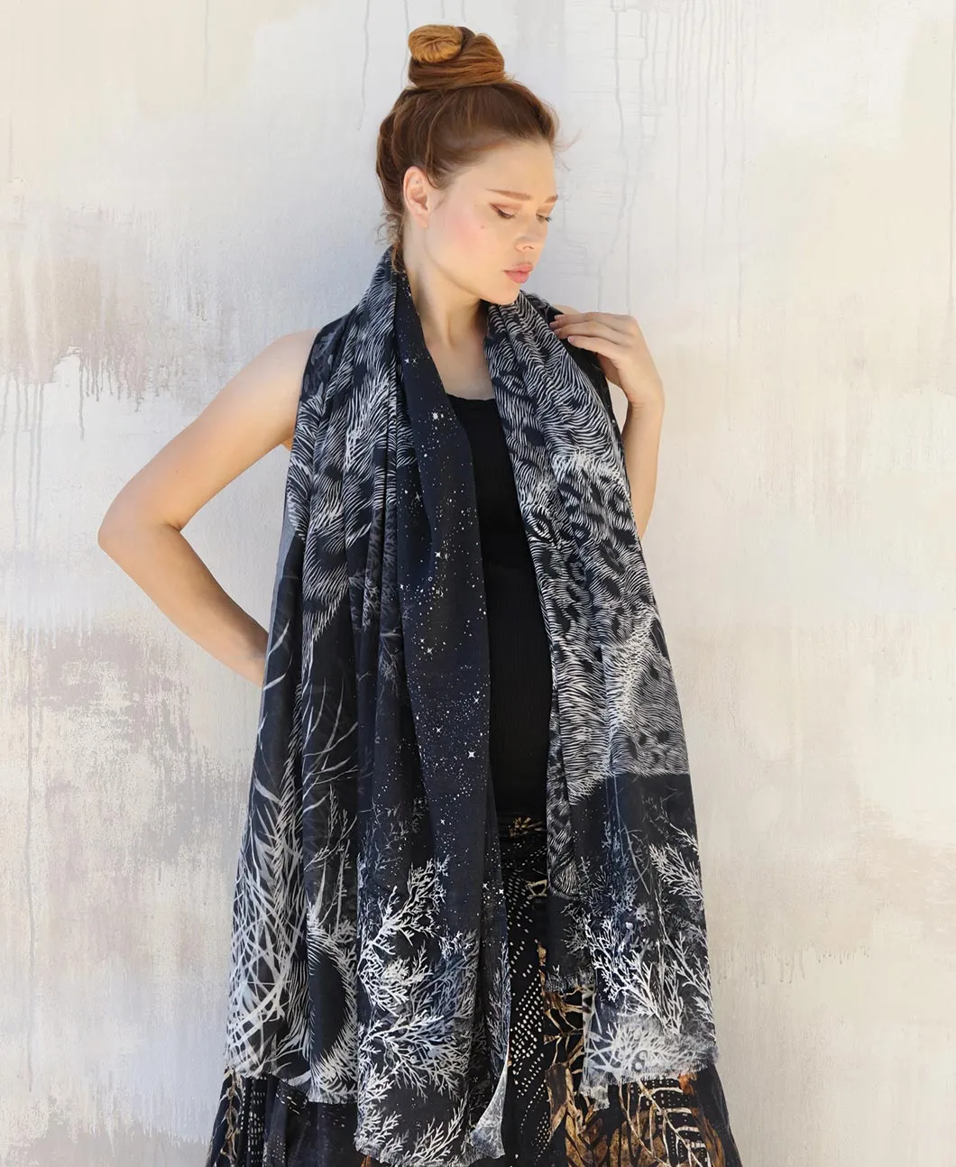 Snow Leopard Shawl