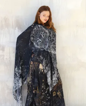 Snow Leopard Shawl