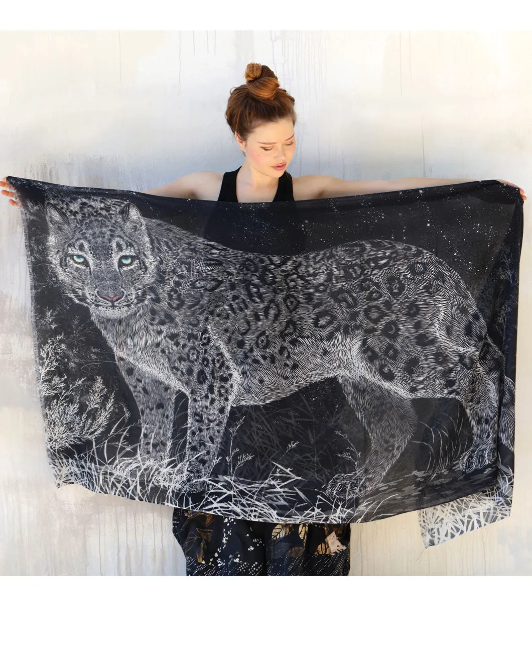 Snow Leopard Shawl