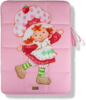 Sonix | Puffy Laptop Sleeve | 15-16 Inch, Quilted Pillow Puffer Laptop Carrying Case, Computer Sleeve | Strawberry Shortcake Vintage