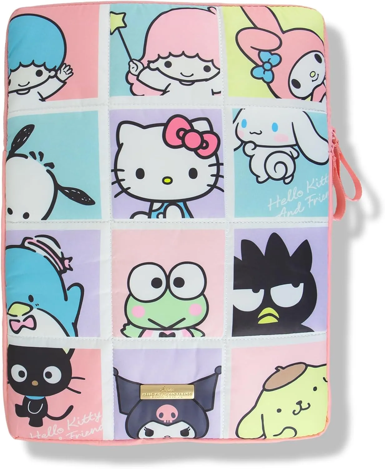 Sonix x Sanrio | Puffy Laptop Sleeve | 15-16 Inch, Quilted Pillow Puffer Laptop Carrying Case, Computer Sleeve | Hello Kitty Grid