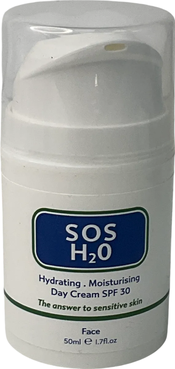 sos H20 Facial Moisturiser Spf 30 50ml