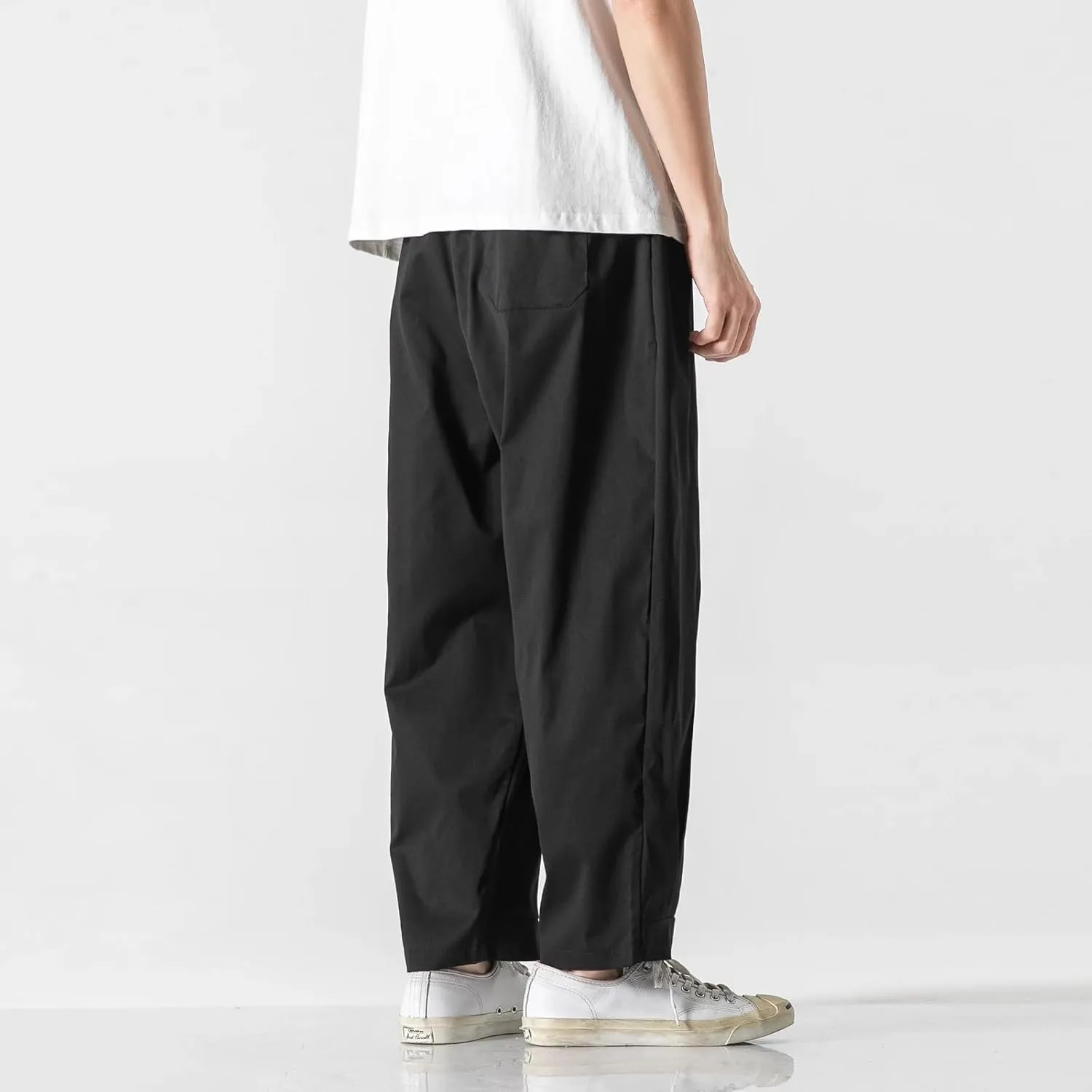 Spring Summer Men Cotton Casual Pants Mens Harajuku Trousers Male Chinese Style Harem Pants