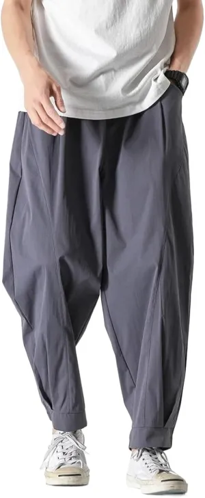 Spring Summer Men Cotton Casual Pants Mens Harajuku Trousers Male Chinese Style Harem Pants