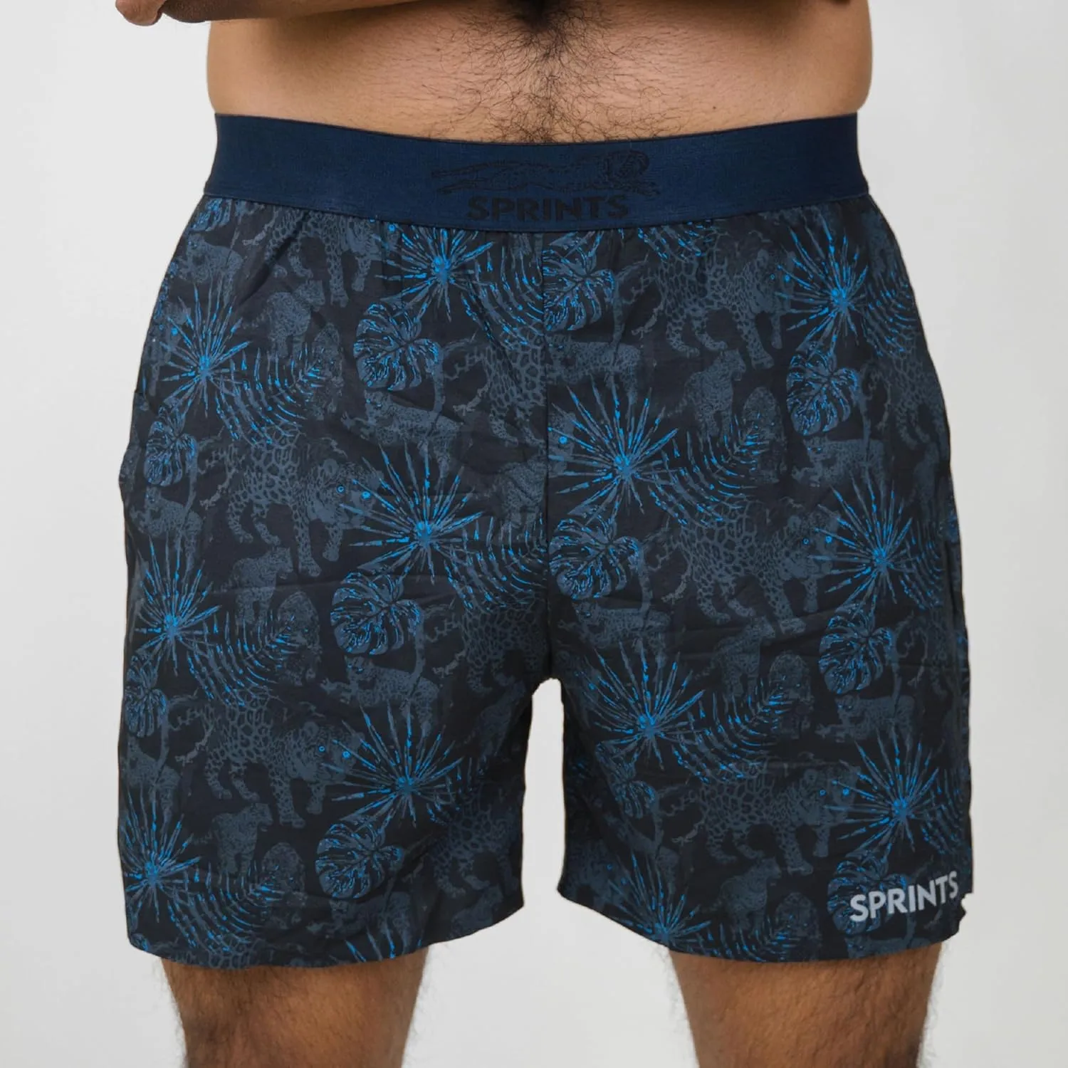 Sprints Mens 2-in-1 Running Shorts, 5 inch Quick Dry Athletic Shorts w/Pockets, Breathable, 4-Way Stretch for Gym & Workout