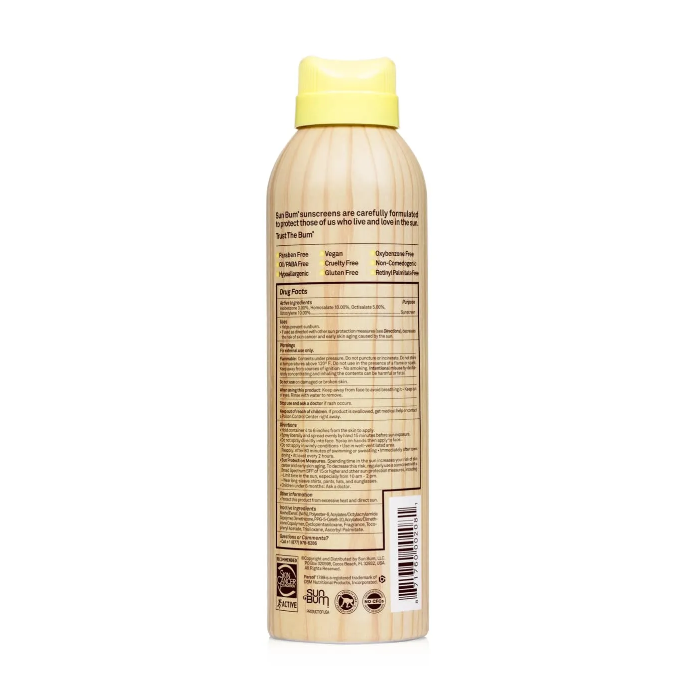 SunBum SPF 70 Original Sunscreen Spray 177ml
