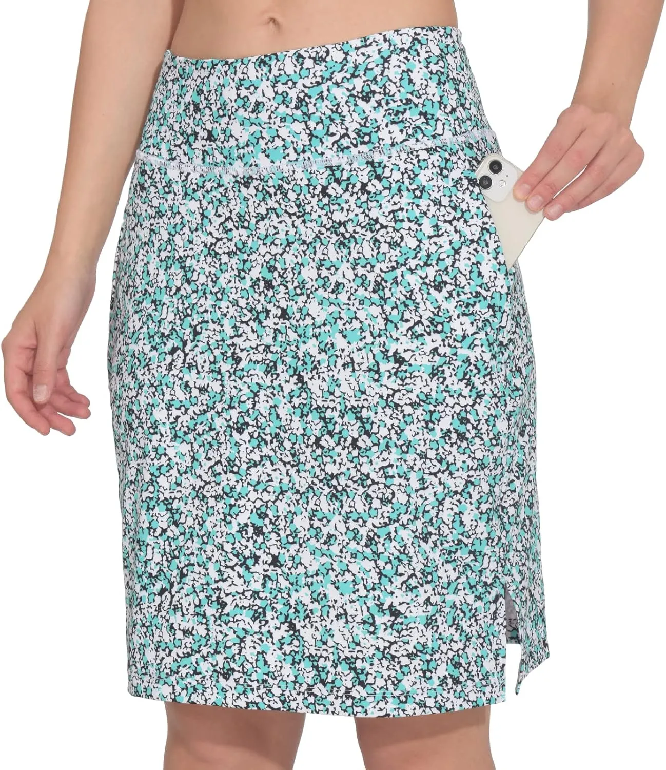Women's 20" Knee Length Golf Skorts Skirts Casual Athletic Tennis Modest Skirts High Waist with Pockets UPF50 